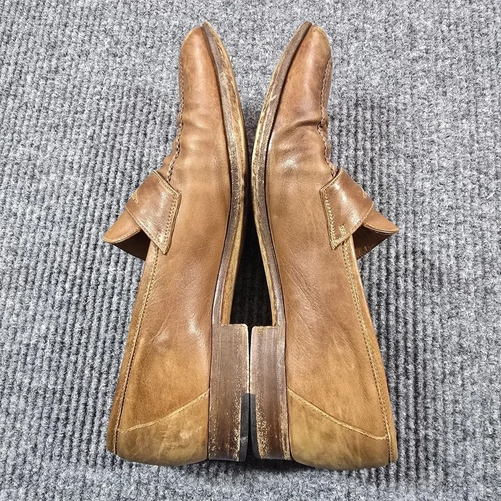 Gravati Loafers Mens Size 11 Brown Leather Slip On Dress Shoes‎ Hand Made Italy